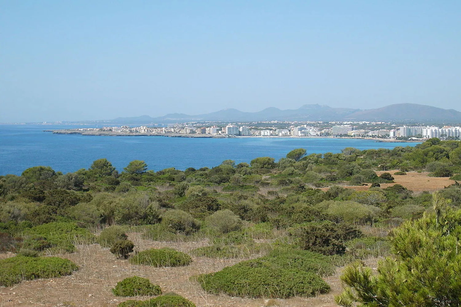 Vista de la zona costera del pueblo Sant Llorenç des Cardassar en Mallorca / WIKIPEDIA