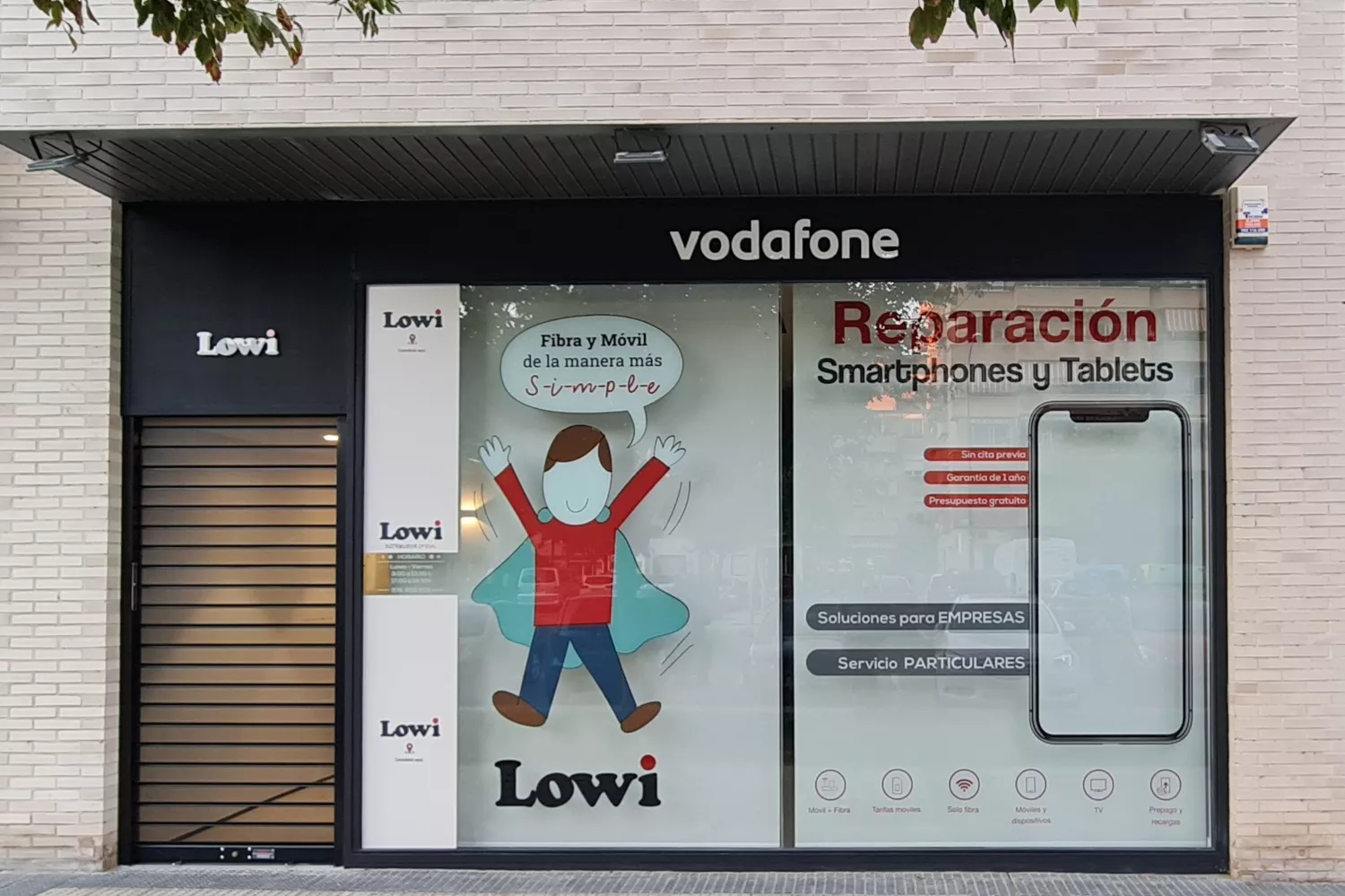 Una tienda Lowi / Vodafone