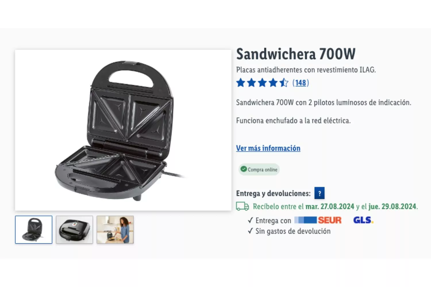 Sandwichera de Lidl / LIDL