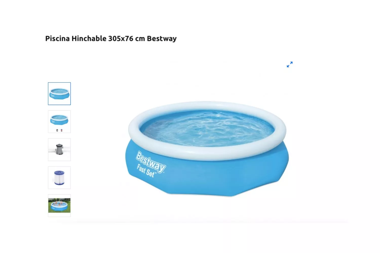 Piscina hinchable Bestway vendida en Carrefour / CARREFOUR