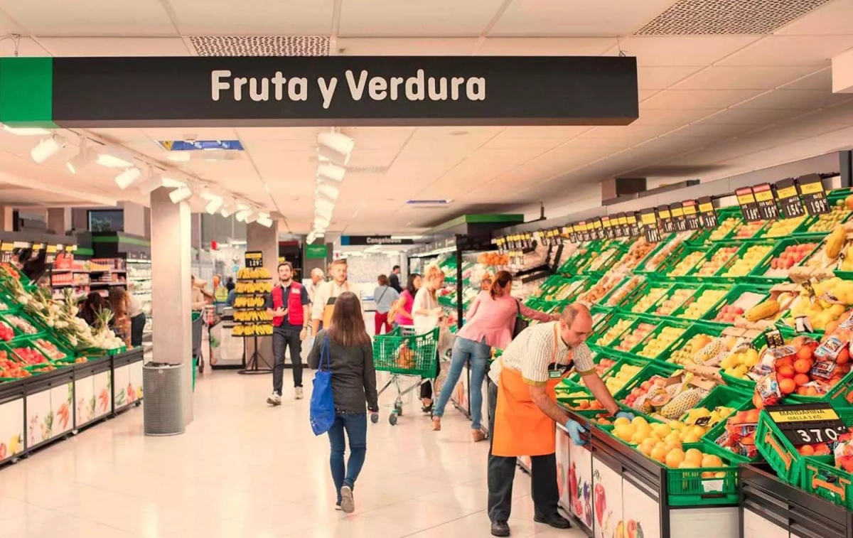 La sección de fruta y verdura de Mercadona