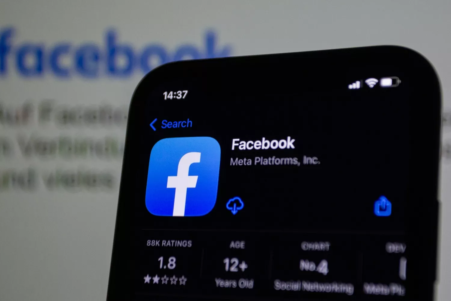 La app de Facebook, empresa que pertenece a Meta / EP - PEXELS