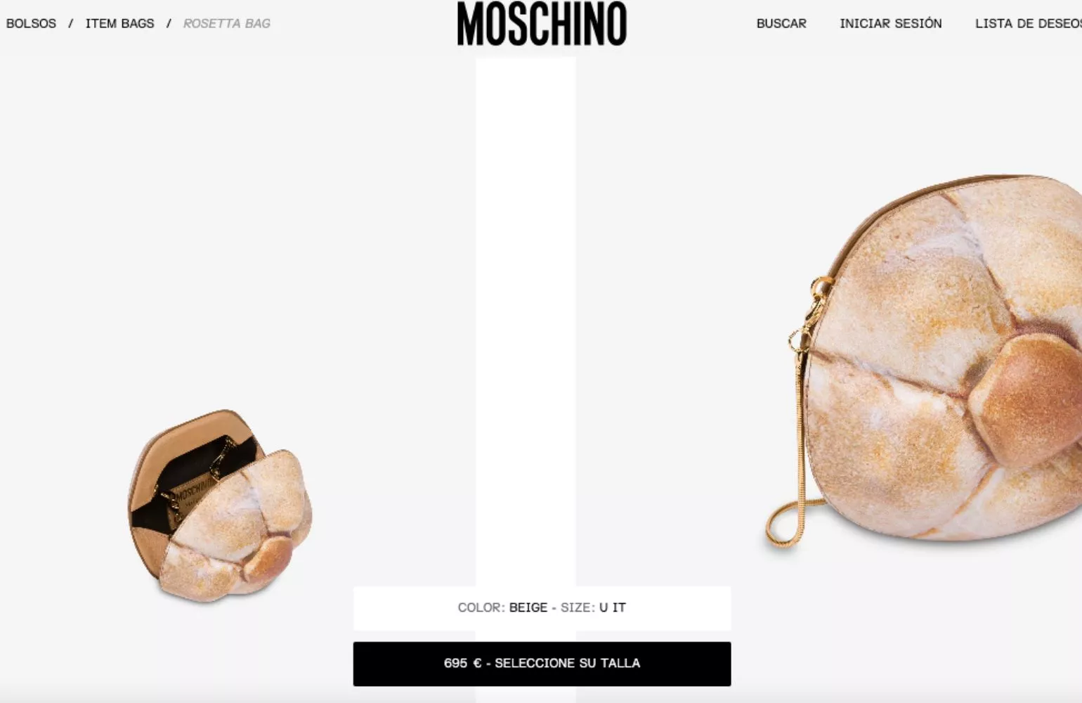 Bolso pan rosetta de Moschino / MOSCHINO