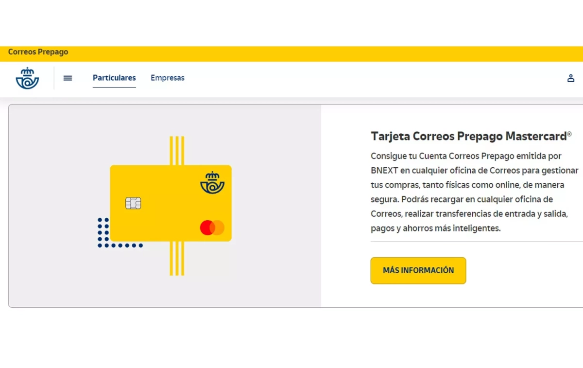 Información de Correos sobre su tarjeta prepago / CORREOS