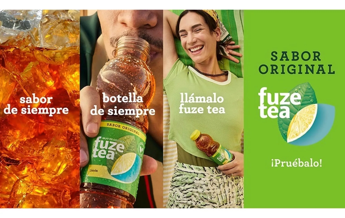 Imagen promocional de la nueva bebida Fuze Tea / COCA COLA