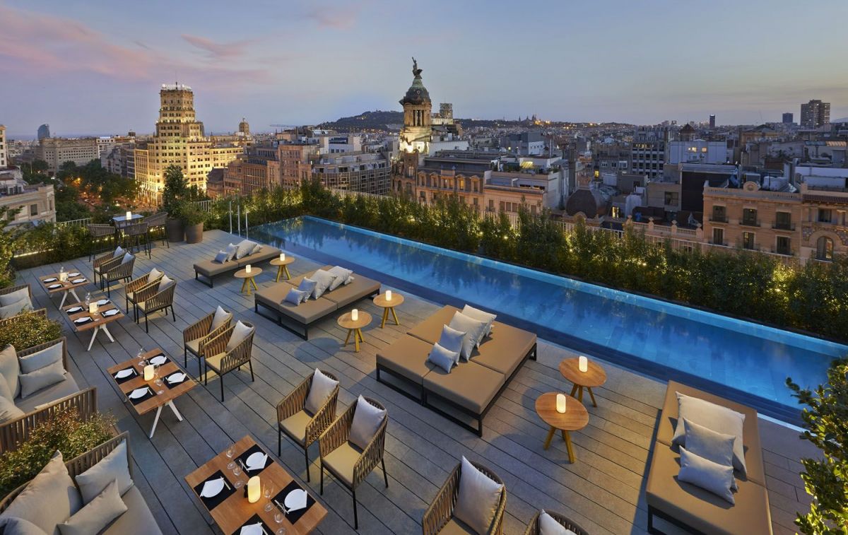 La terraza del Mandarin Oriental, uno de los hoteles más exclusivos de Barcelona / EP