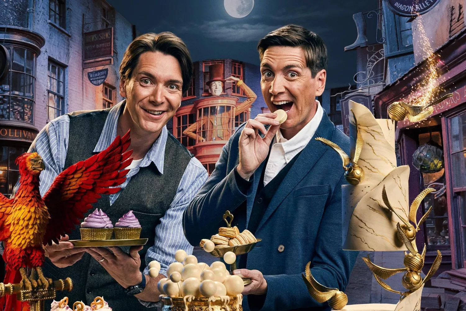 James y Oliver Phelps, quienes interpretaron a los gemelos Fred y George Weasley en las películas de 'Harry Potter' / MAX