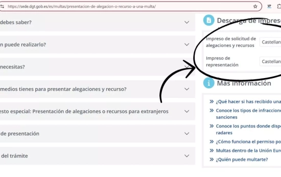 La web de la DGT te proporciona los PDF de los impresos necesarios/ sede.dgt.gob.es