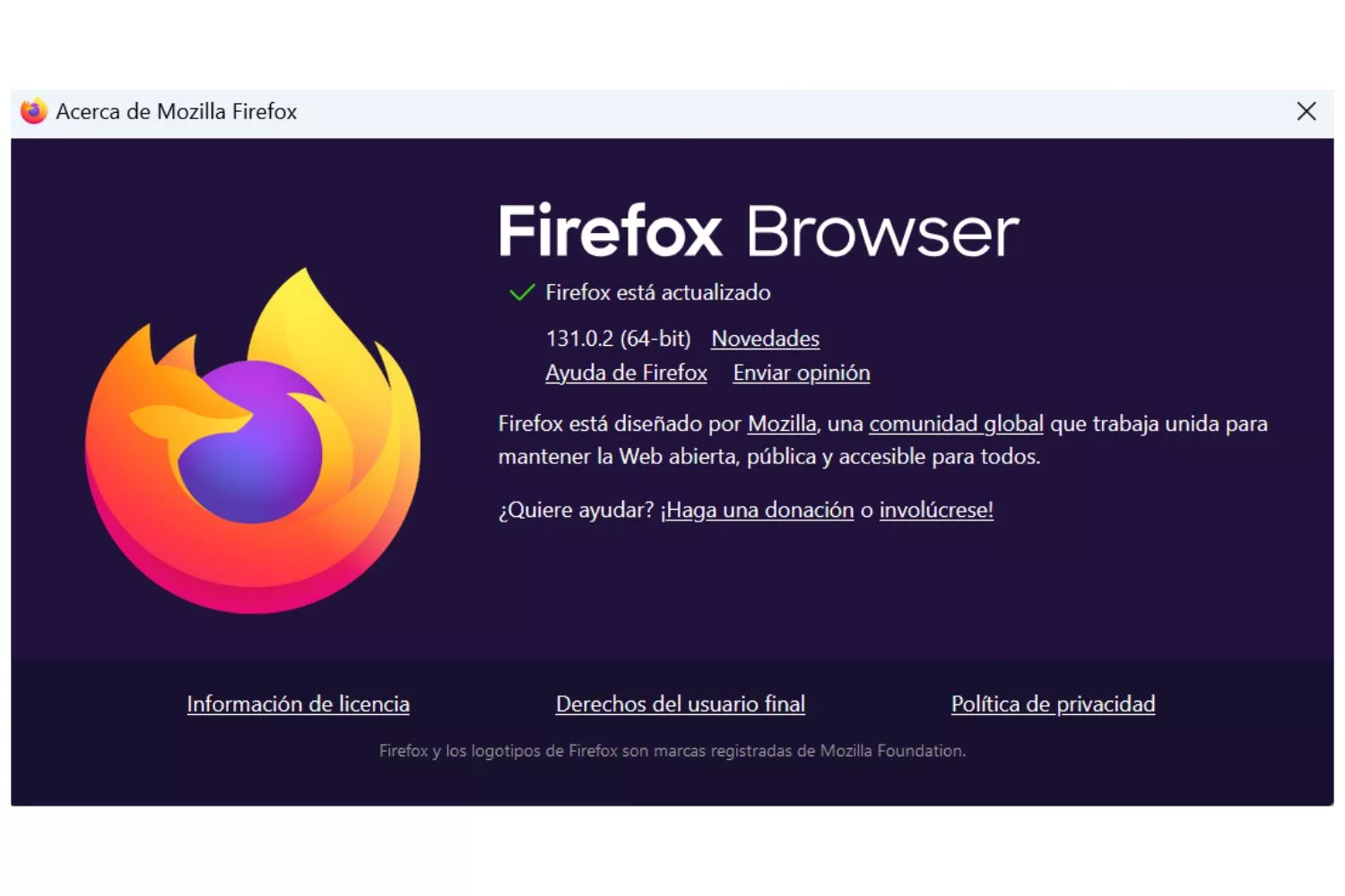 Navegador Mozilla Firefox / INCIBE