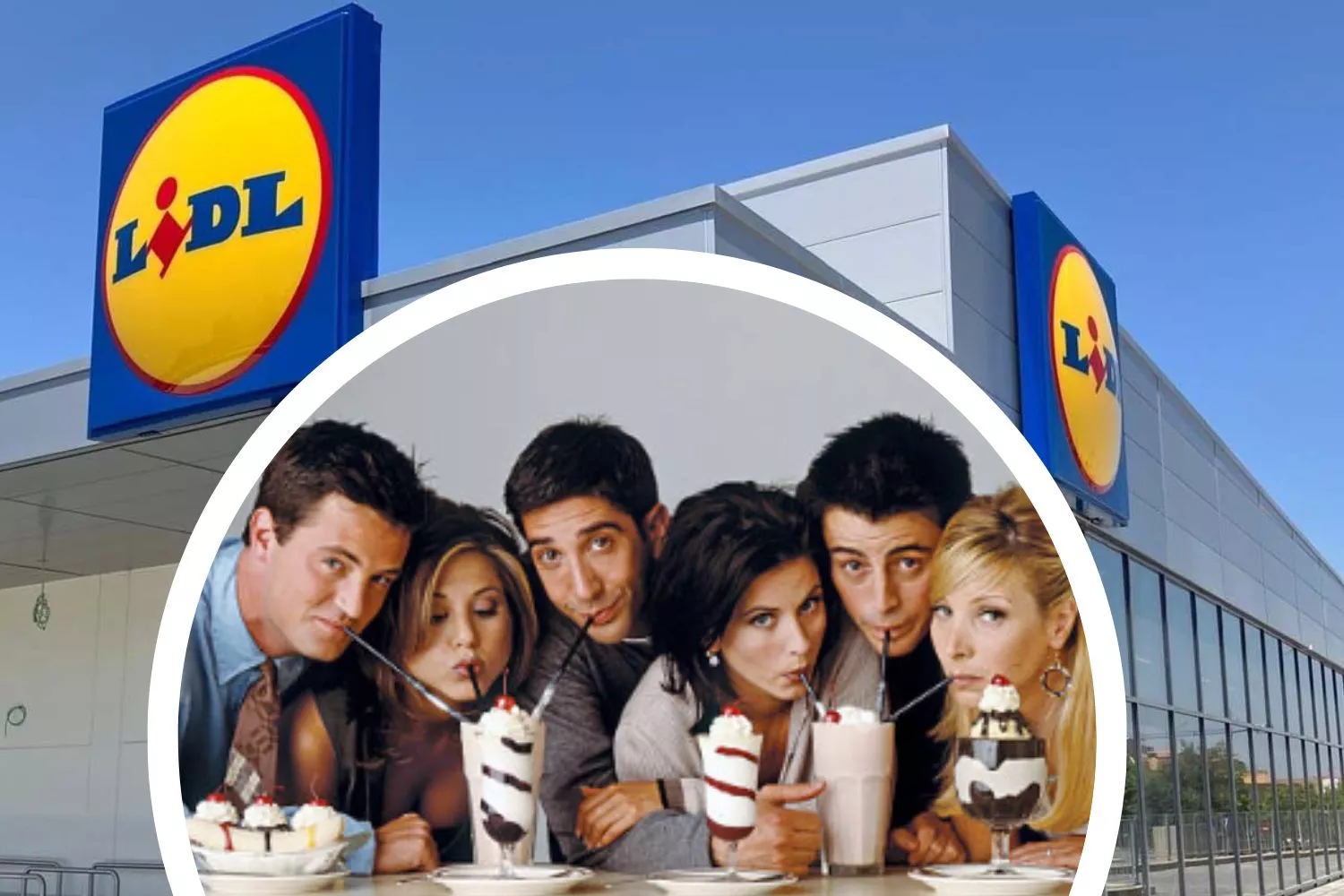  Lidl que trae de vuelta la mítica serie 'Friends' con su último articulo/ Montaje CG