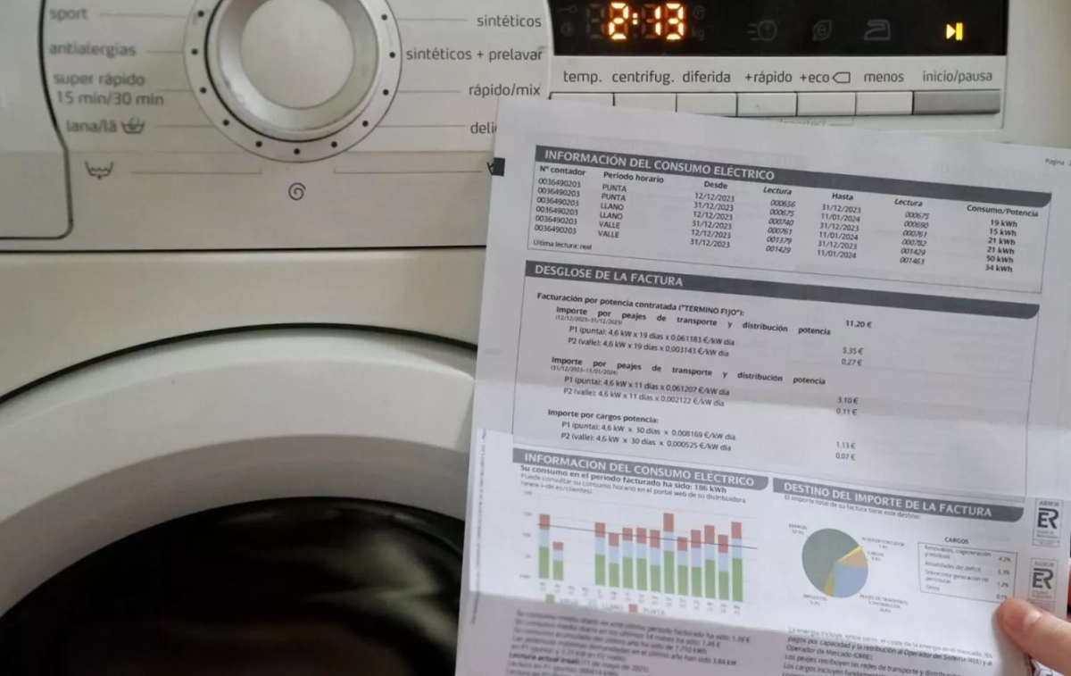 Una factura del precio de la luz / EFE