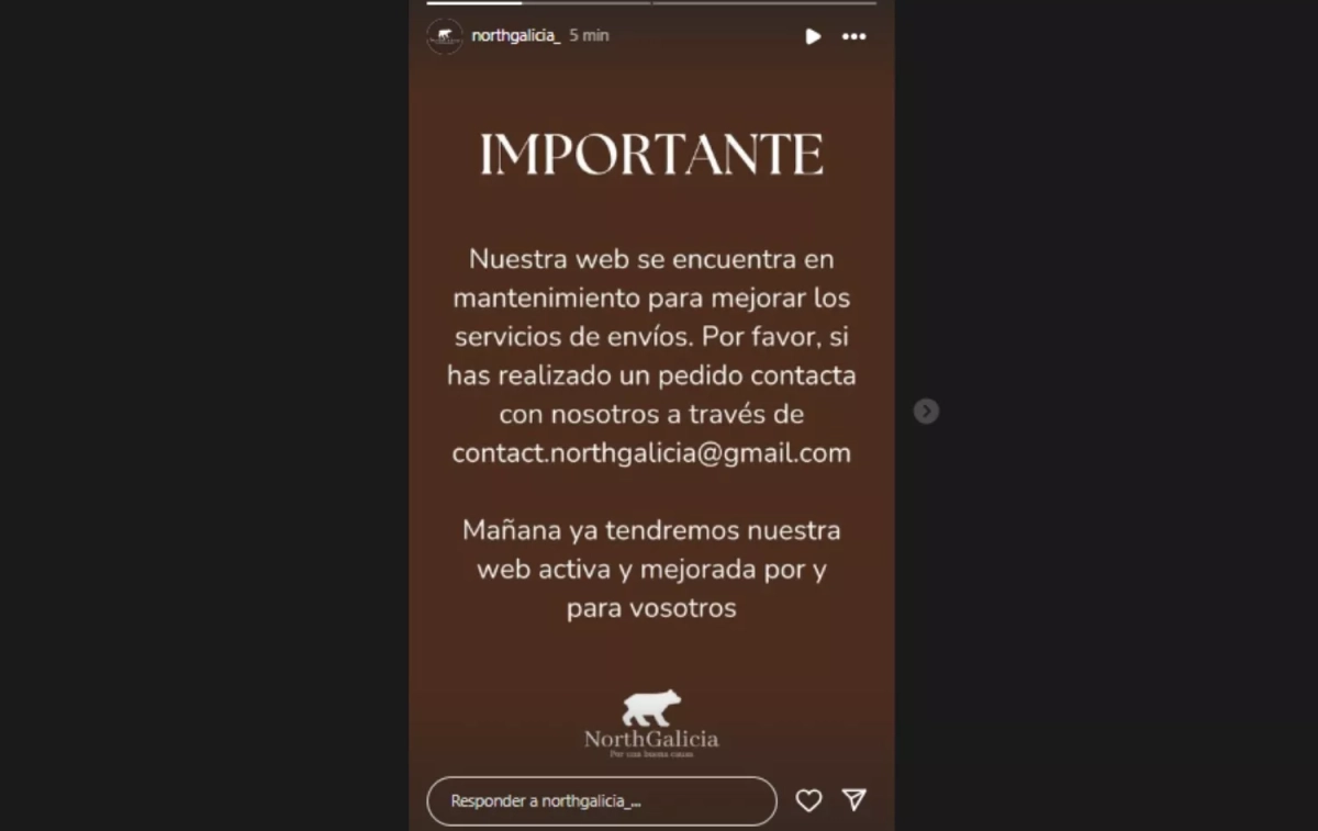 Aviso en Instagram / CG