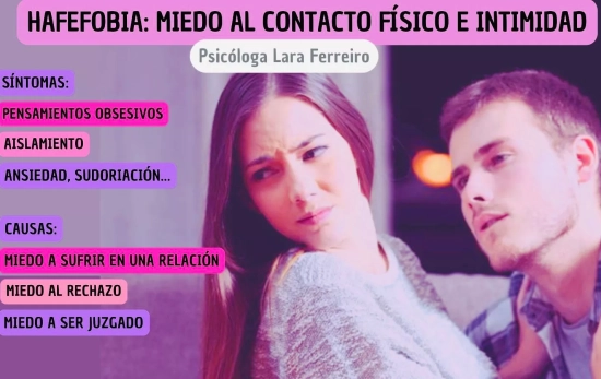 Esquema de la hafefobia o miedo al contacto físico/ LARA FERREIRO