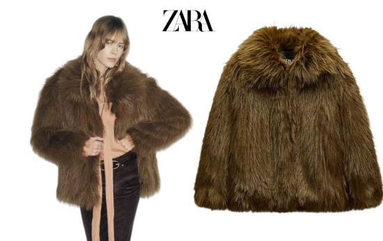 El abrigo viral de Zara que rescata el estilo de tu abuela/ ZARA.COM