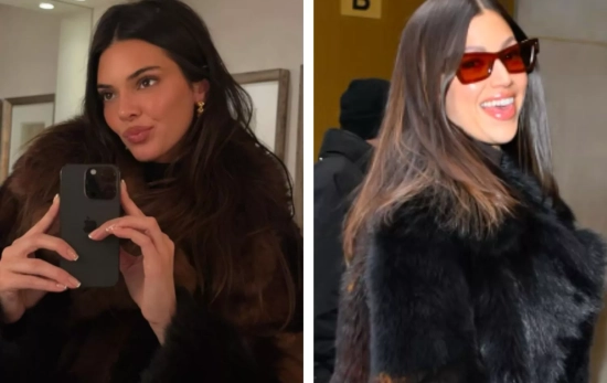 Kendall Jenner y Úrsula Corberó con la tendencia del abrigo 'furry' este invierno/ Montaje CG