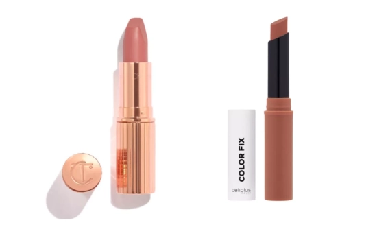 Labial Color Fix en tono 10 nude es un 'dupe' de Pillowtalk de Charlotte Tilbury/ Montaje CG