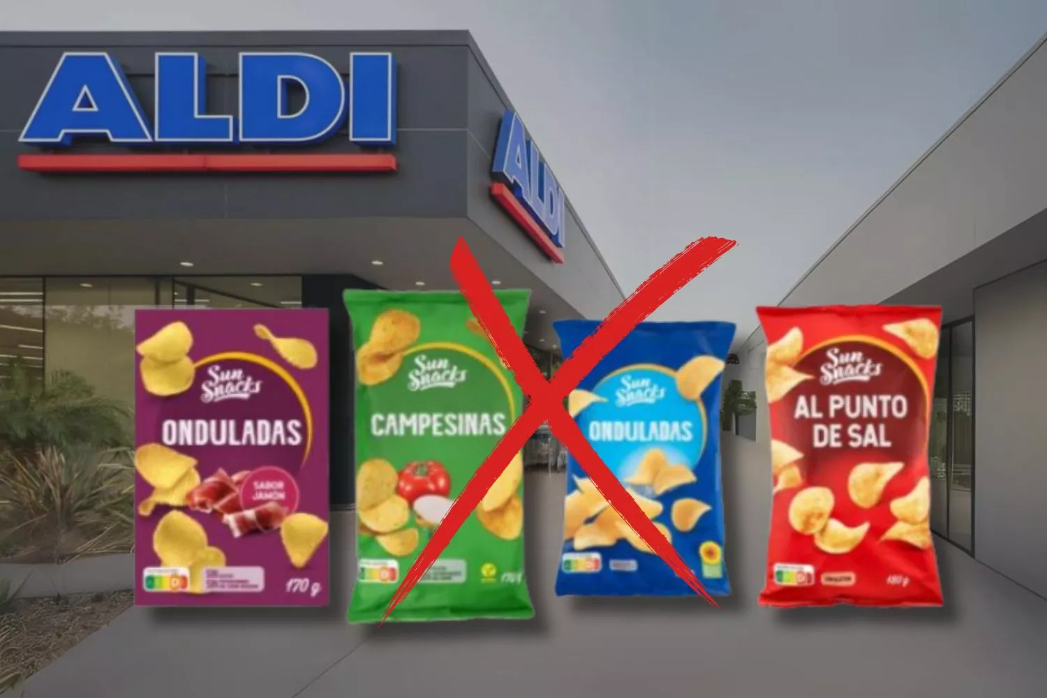 Aldi retira de la venta estas patatas por contener fibras plásticas/ Montaje CG