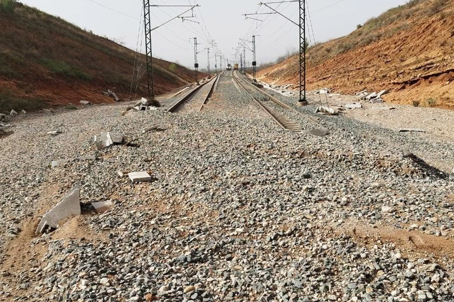 Vías de tren afectadas por la DANA / ADIF