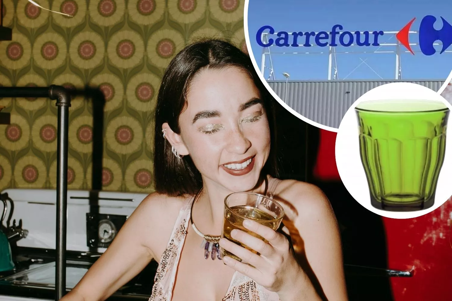 Carrefour arrasa con sus vasos de cristal vintage / Montaje CG