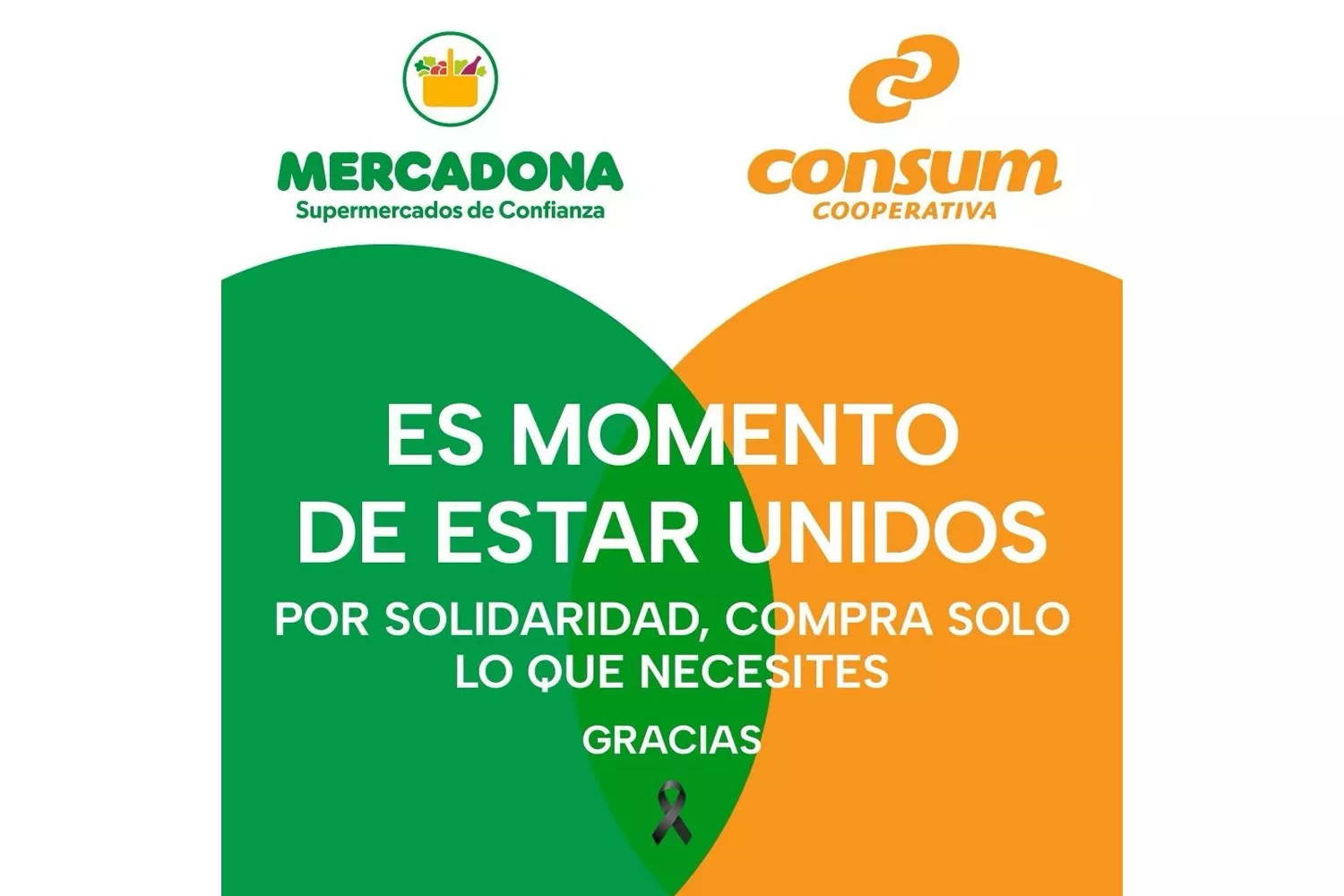 El mensaje de Mercadona y Consum a la ciudadanía / MERCADONA Y CONSUM