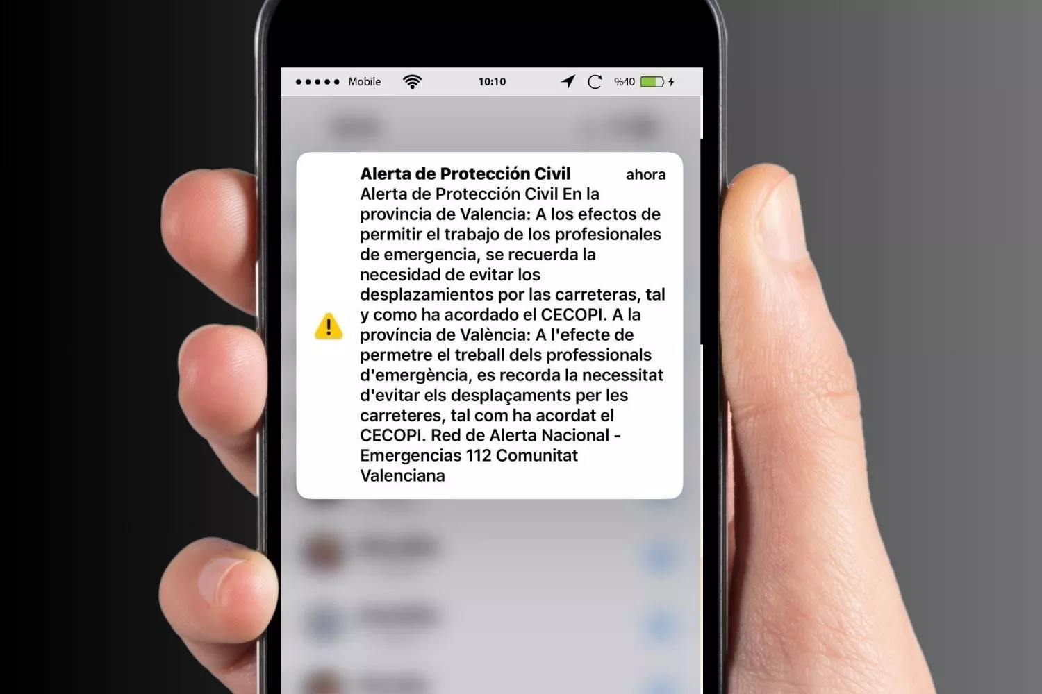 Qué es ES-ALERT el sistema de Alerta de Protección Civil que te suena en el móvil ante un peligro/ Montaje CG