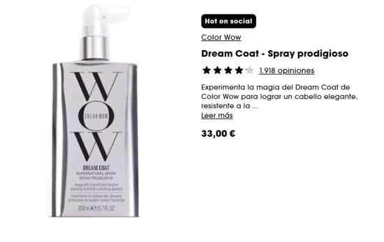 El Color Wow Dream Coat,  antiencrespamiento profesional/ SEPHORA.ES