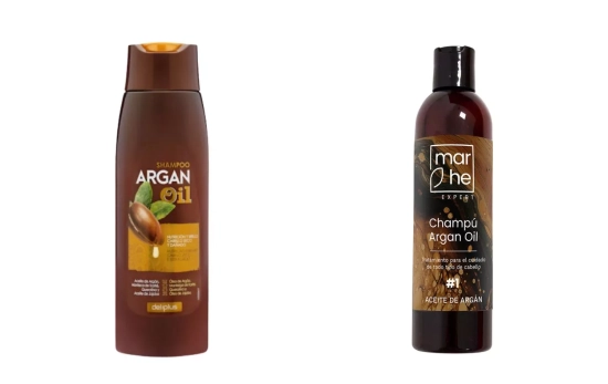 Champú Argan Oil Deliplus y Champú Marhe Argan Oi/ Montaje CG