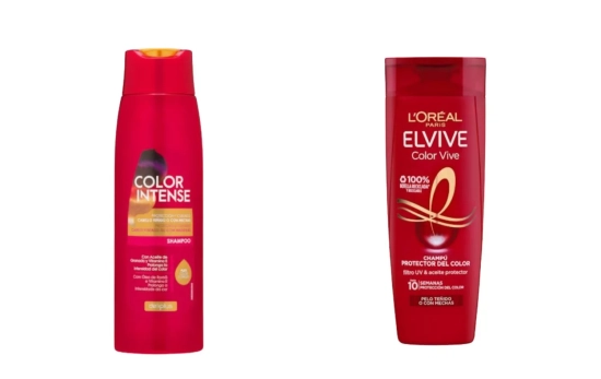 Champú Color Intense Deliplus  y Champú Elvive Color Vive/ Montaje CG