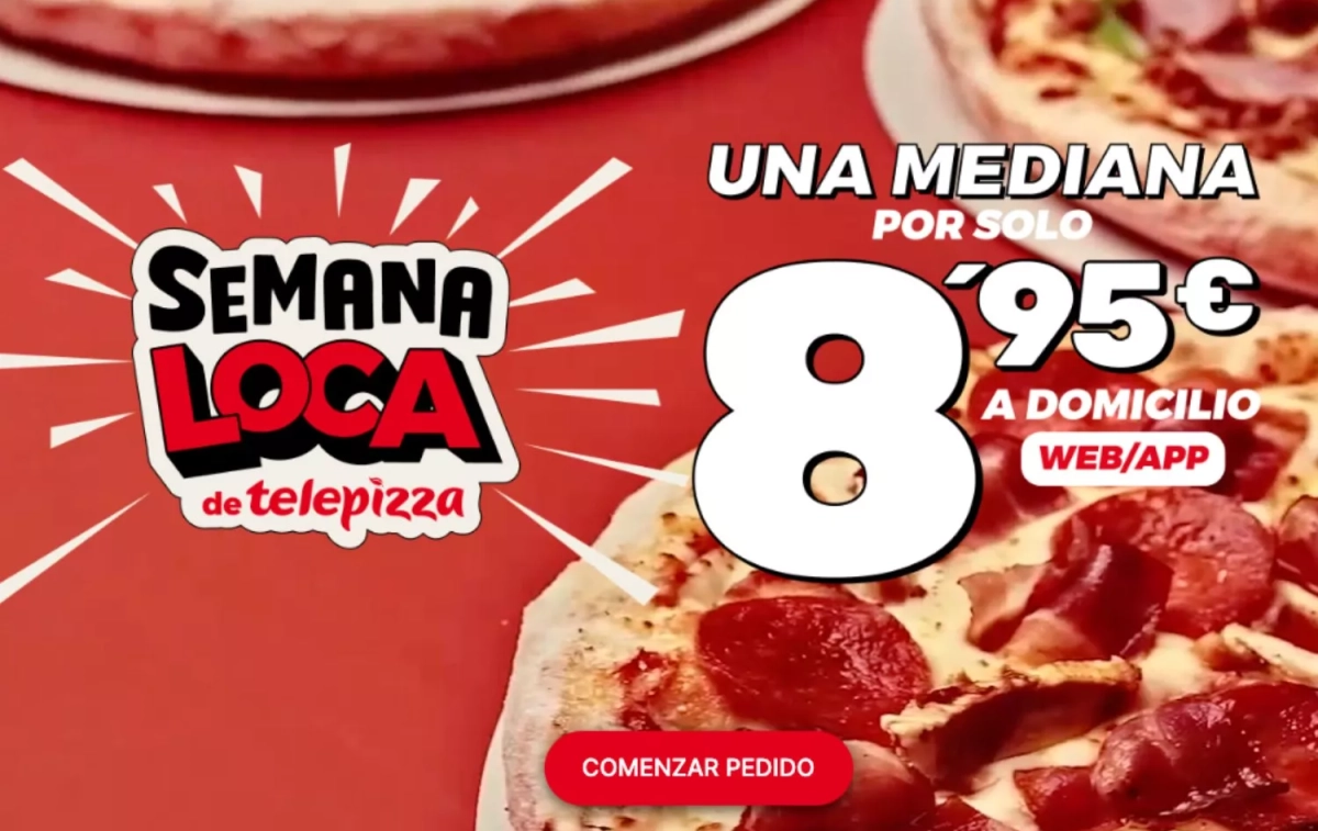 La oferta de Telepizza   TELEPIZZA