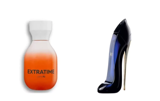  Como Tú Extratime Likes (8 €)/Good Girl de Carolina Herrera (146,60 €)/ Montaje CG