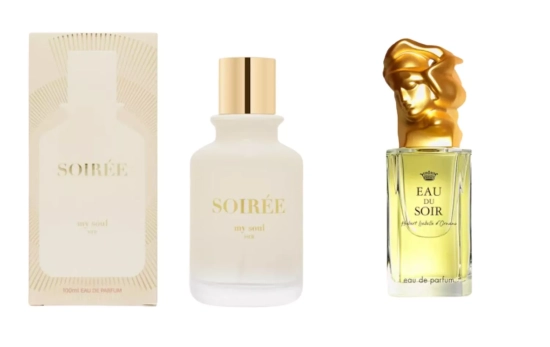  Soirée (12 €)/ Eau de Soir de Sisley (125 euros)/ Montaje CG