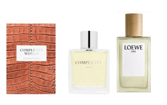 Complicity Woman (8 €)/ Aire de Loewe (132 €)/ Montaje CG