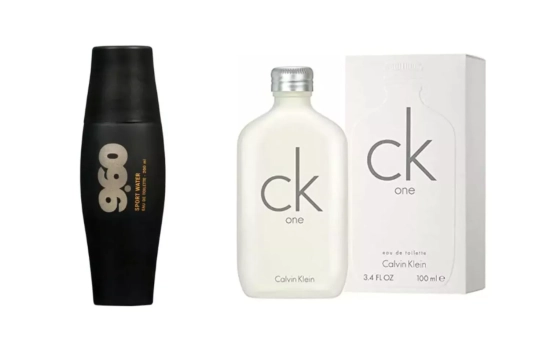 9.60 (3,90 €)/ CK One de Calvin Klein (35 euros)/ Montaje CG