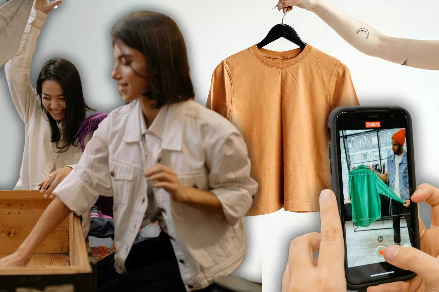 Las 11 mejores apps para vender ropa por internet y ganar dinero rápido con lo que ya no usas/ Montaje CG