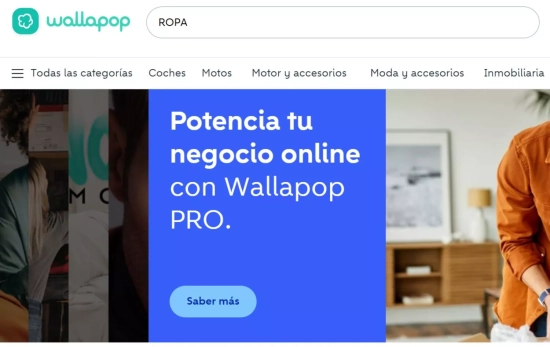 Interfaz de Wallapop, la app que cuna versatilidad y eficiencia en la compraventa/ WALLAPOP.COM