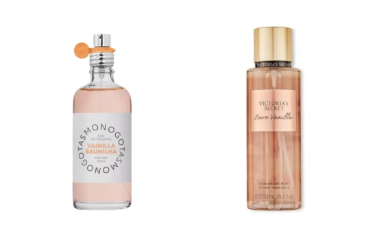 Monogotas de Vainilla (4,00 €) / Victoria's Secret Bare Vainilla (22,95 €)