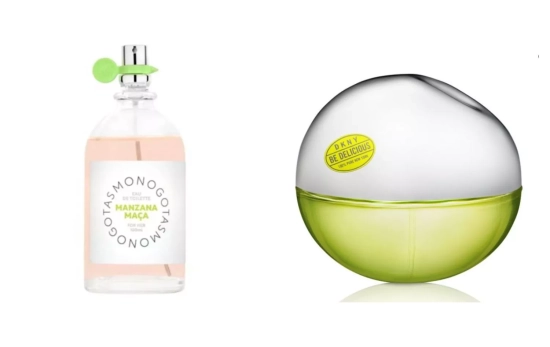 Monogotas de Manzana (4,00 euros) / Dkny Be Delicious (47,99 euros)