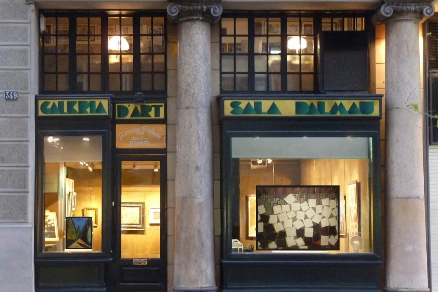 La fachada de la galería de arte Dalmau, en Barcelona / SALA DALMAU