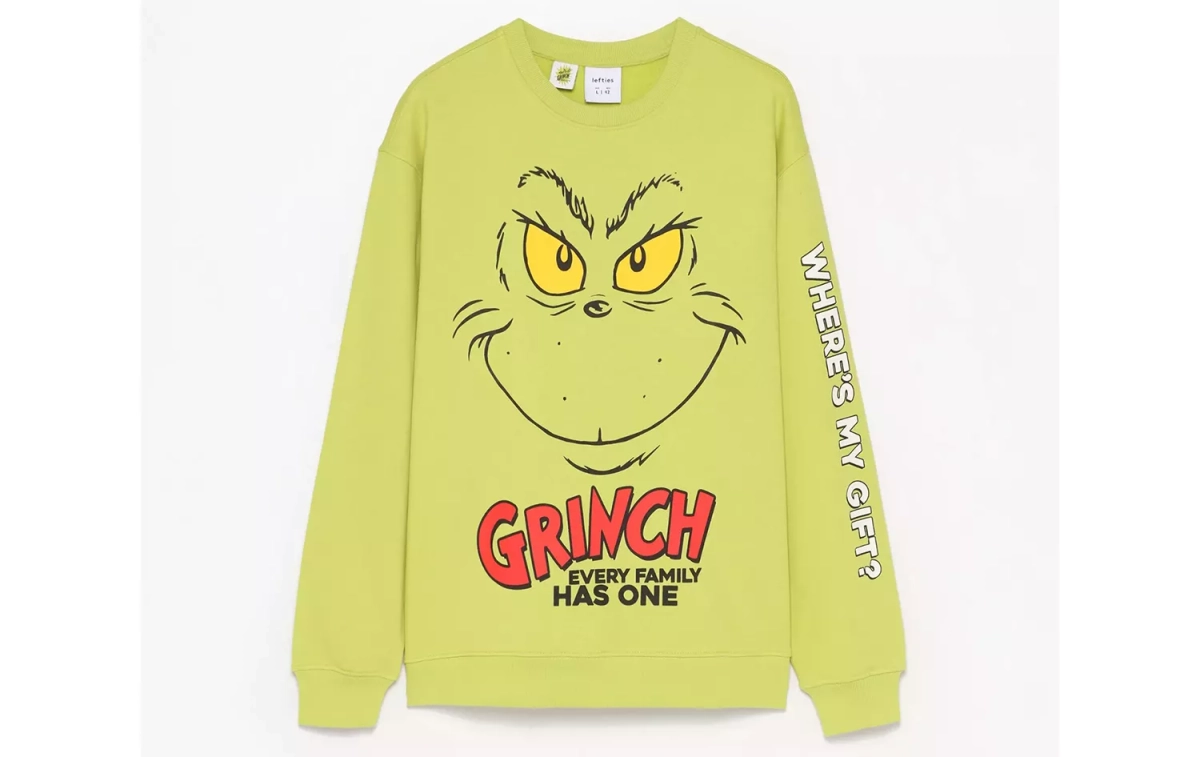 La sudadera de El Grinch a la venta en Lefties / LEFTIES