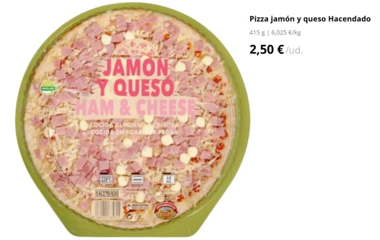 La mejor pizza del mercado está en Mercadona según la OCU/ MERCADONA.ES