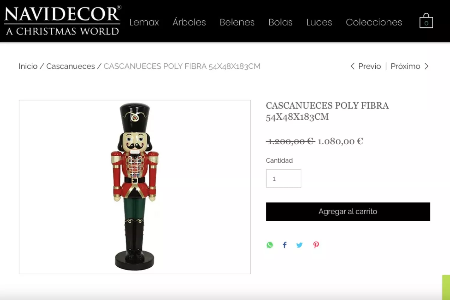 El cascanueces de Navidecor que cuesta 1.080 euros rebajado / NAVIDECOR