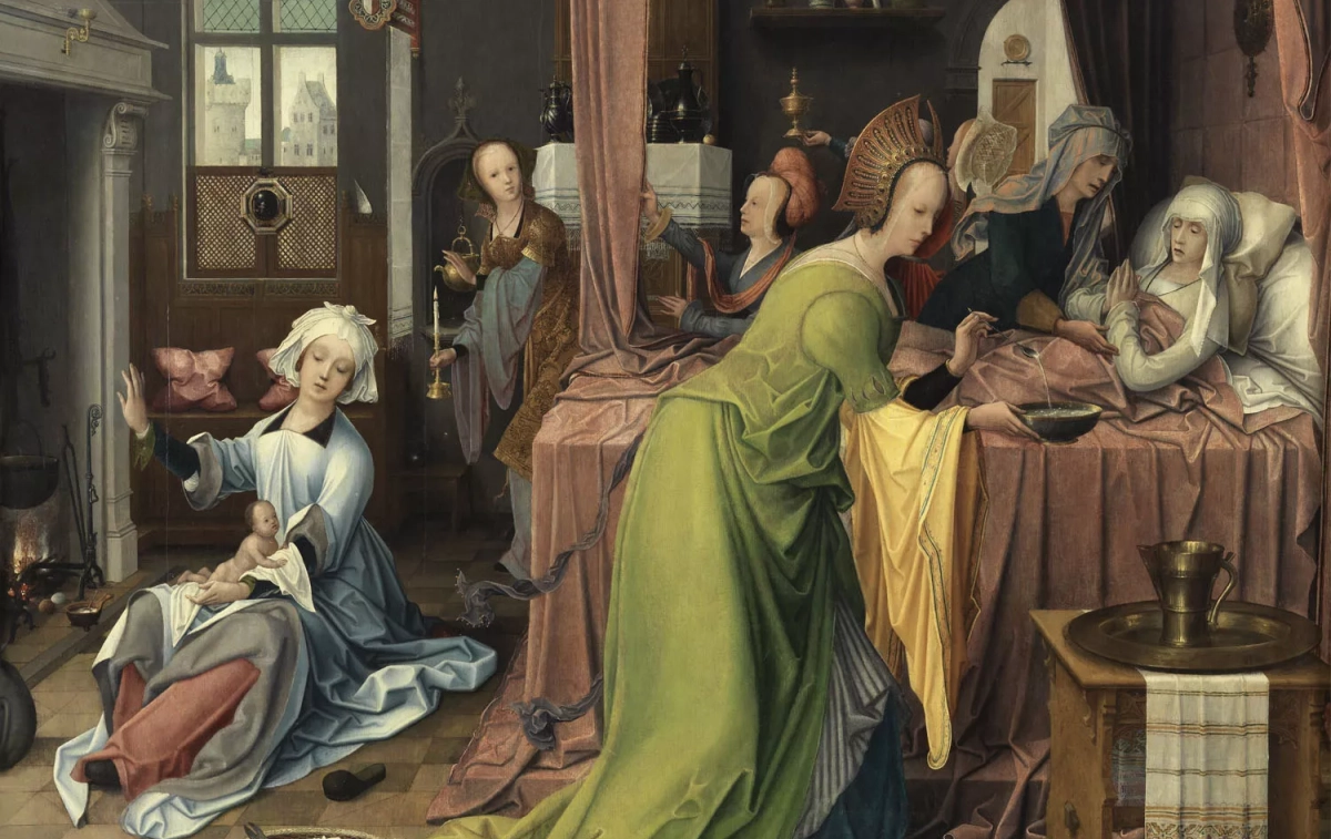 Detalle del cuadro 'El nacimiento de la Virgen', de Jan de Beer / MUSEO THYSSEN