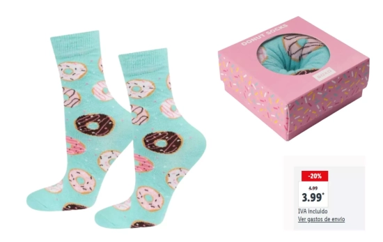 Soxo Calcetines unisex DONUT, 3.99€/ LIDL.ES