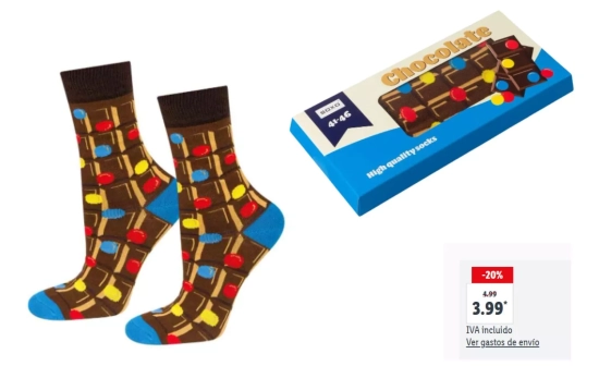 Soxo Calcetines unisex CHOCOLATE, 3.99€/ LIDL.ES