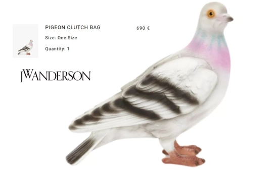 Bolso JW Anderson 'PIGEON CLUTCH BAG'/ JW Anderson/ Montaje CG