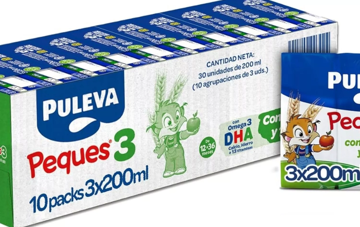 Un pack de la leche enriquecida de Puleva que ha sido retirado de los supermercados / AMAZON