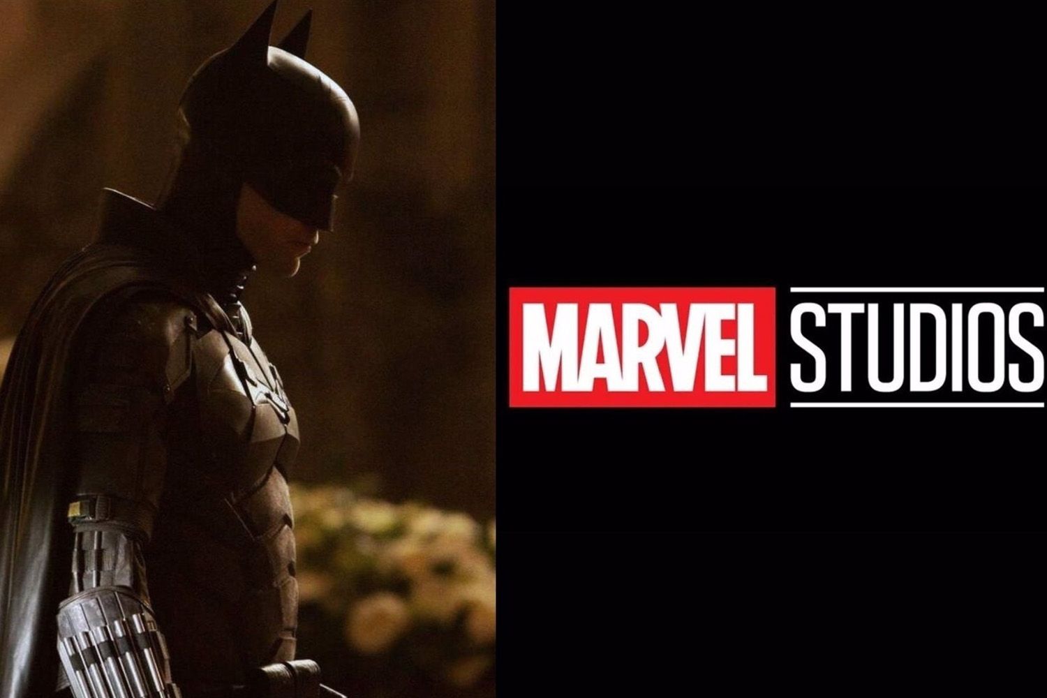 Batman y el logo de Marvel Studios WARNER BROS