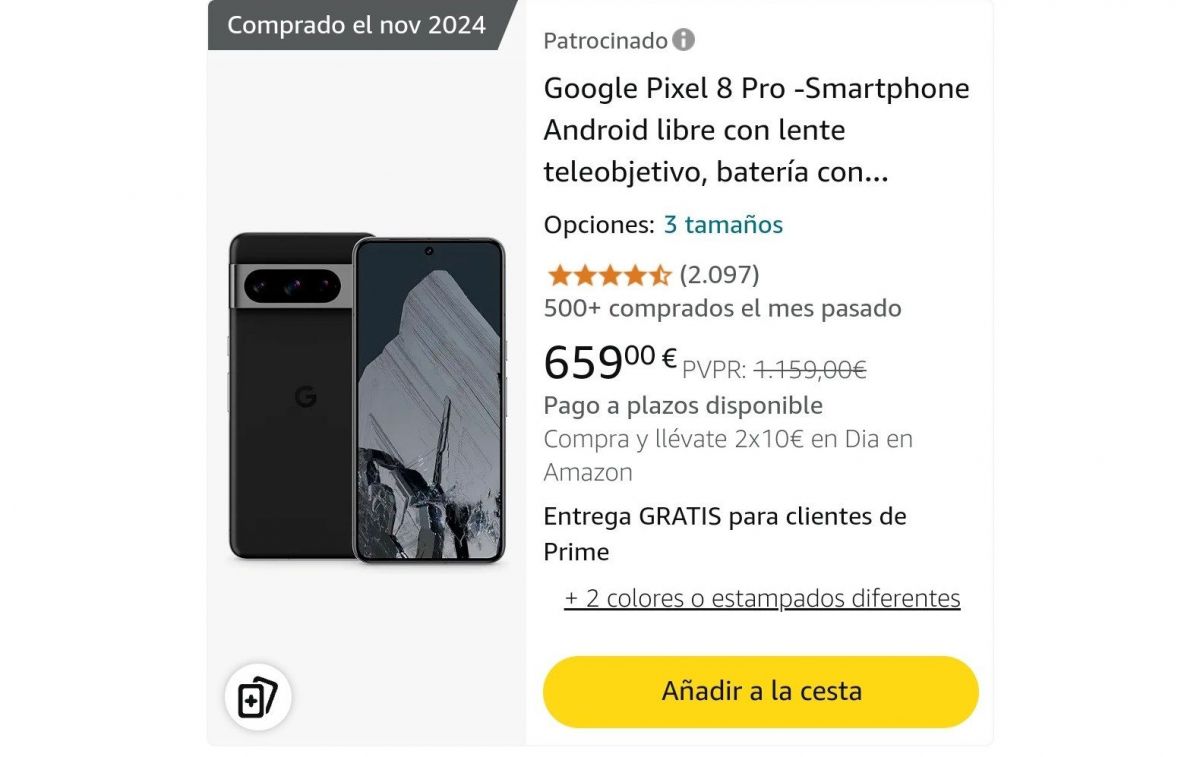 El móvil que compró Álvaro Ruiz en Amazon   CEDIDA