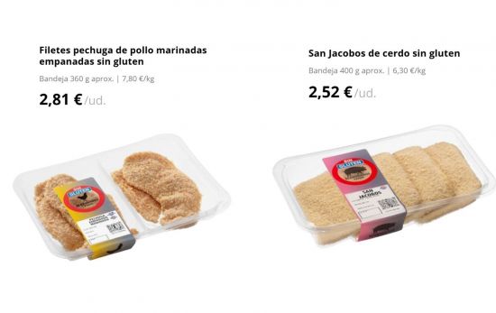 Filetes empanados y San Jacobos / MERCADONA.ES