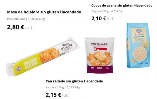 Alternativas sin gluten / MERCADONA.ES